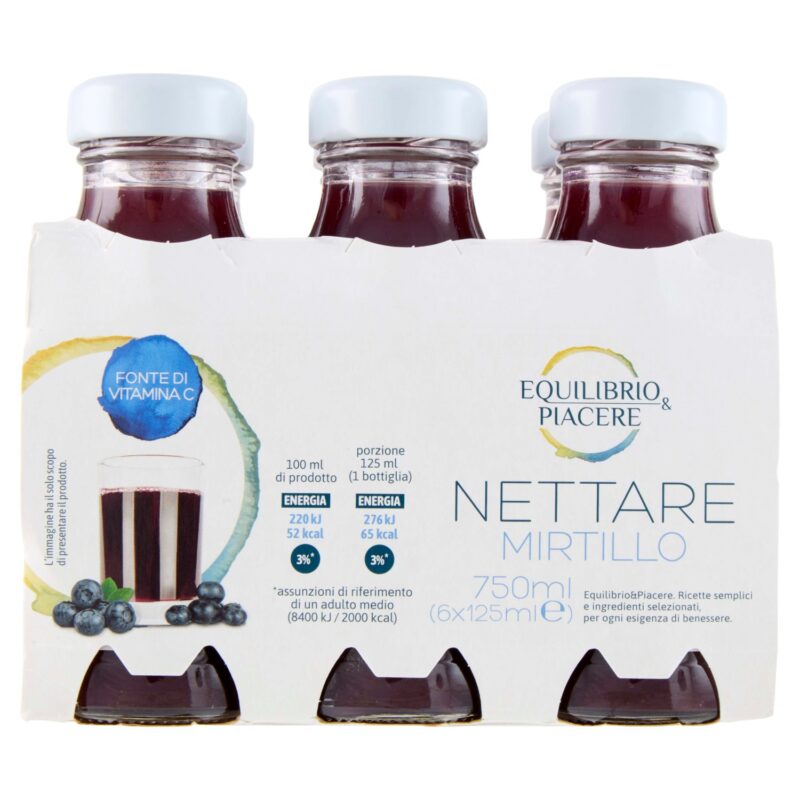 Equilibrio & Piacere Nettare Mirtillo 6 x 125 ml