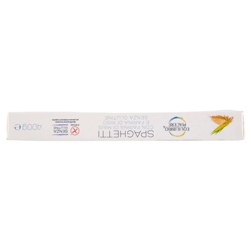 Equilibrio & Piacere Spaghetti con Farina di Mais e Farina di Riso Senza Glutine 400 g