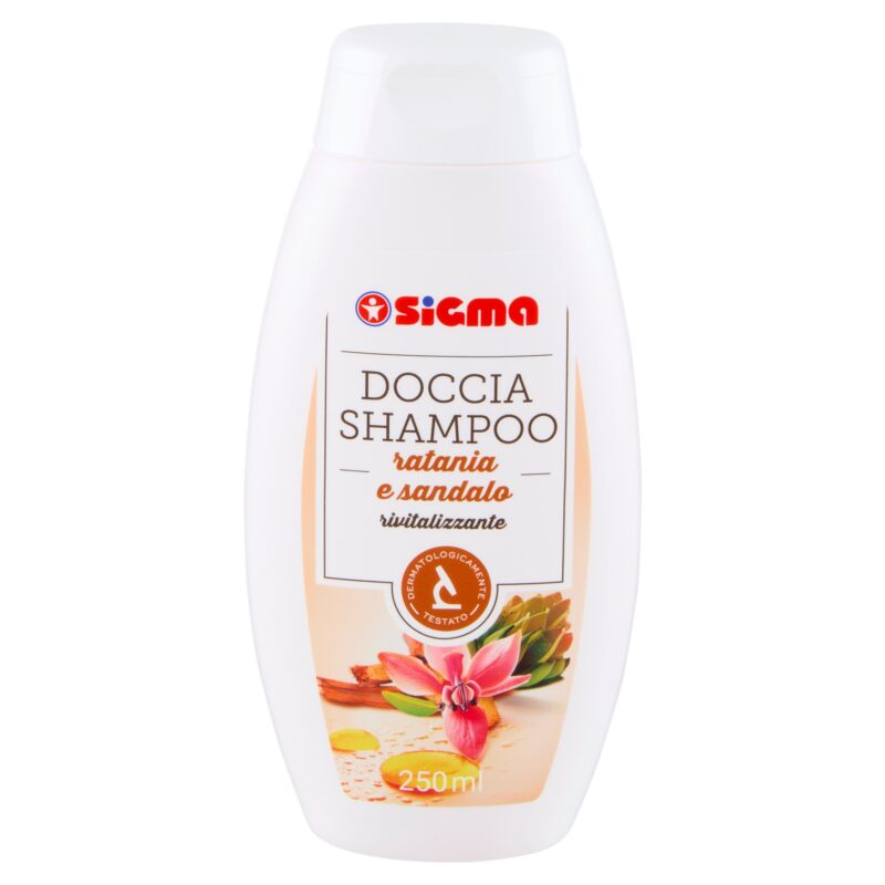 Sigma Doccia Shampoo rivitalizzante ratania e sandalo 250 ml
