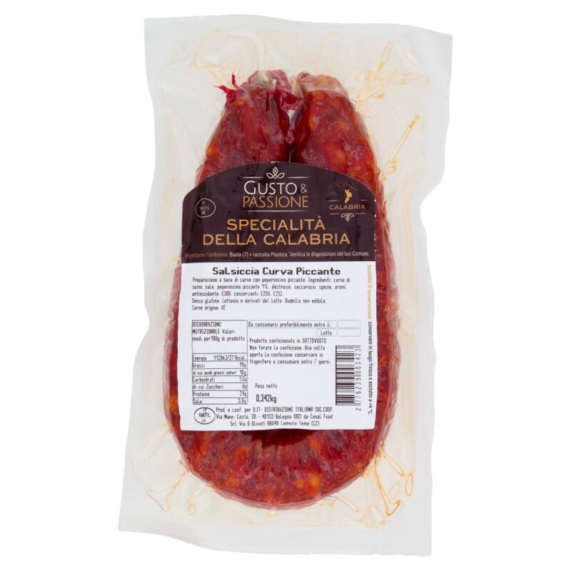 Gusto & Passione Salsiccia Curva Piccante