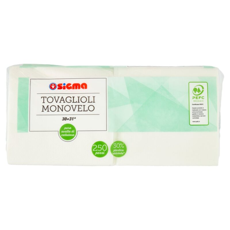 Sigma Tovaglioli Monovelo 30x31 250 pz