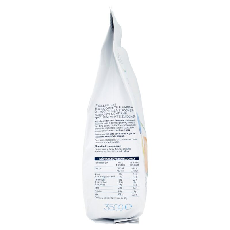 Equilibrio & Piacere Frollini con Farina di Riso Senza Zuccheri Aggiunti 350 g