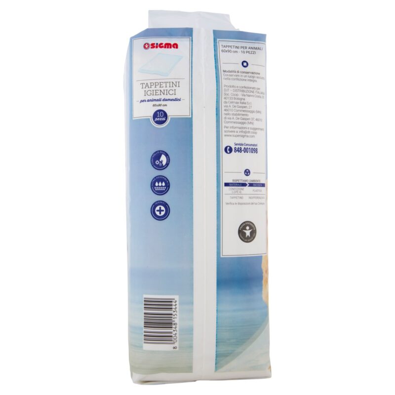 Sigma Tappetini Igienici per animali domestici 60x90 cm 10 pz