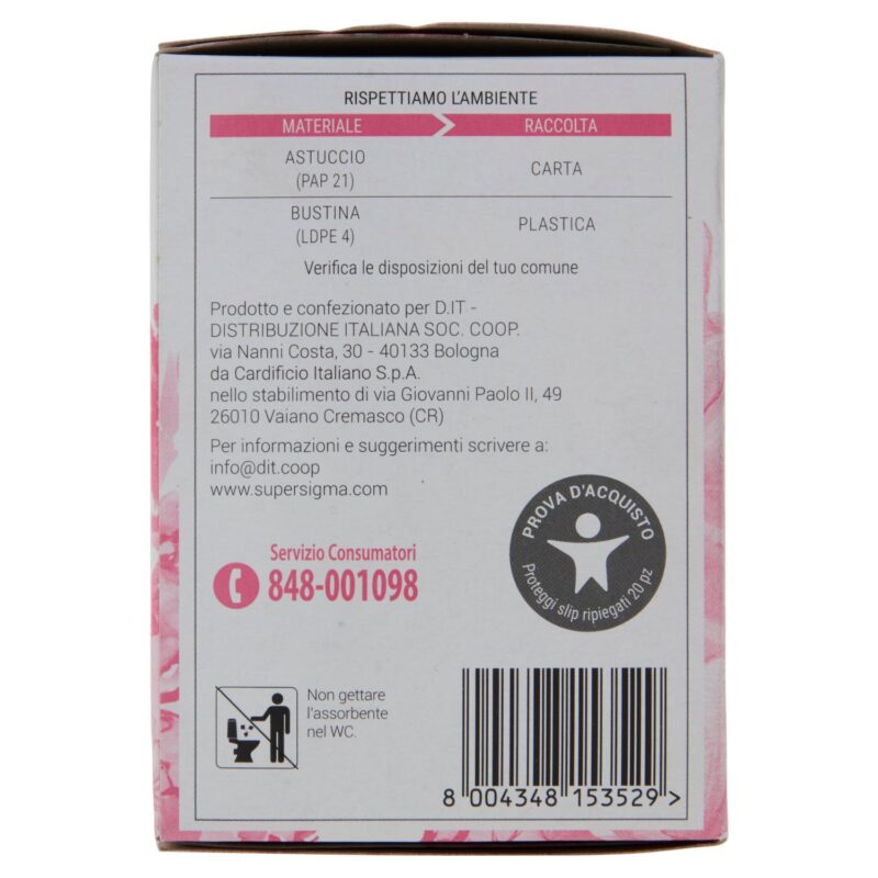 Sigma Proteggislip supersottile anatomici ripiegati 20 pz