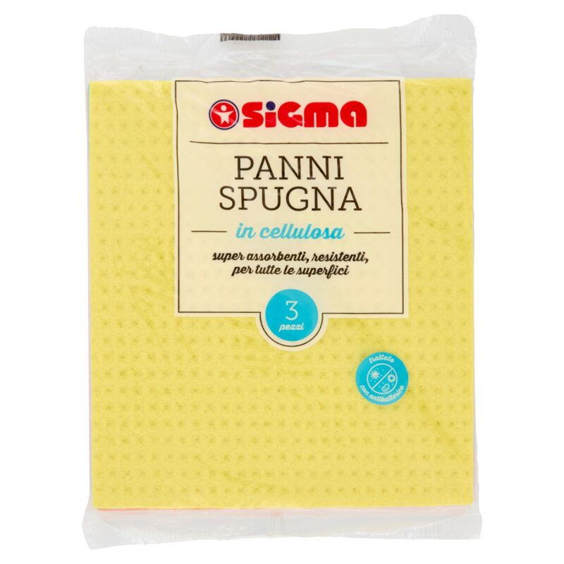 Sigma Panni Spugna in cellulosa 3 pz