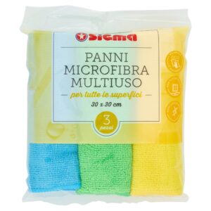 Sigma Panni Microfibra Multiuso 30 x 30 cm 3 pz