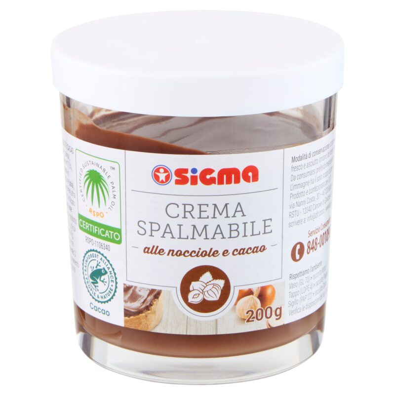 Sigma Crema Spalmabile alle nocciole e cacao 200 g