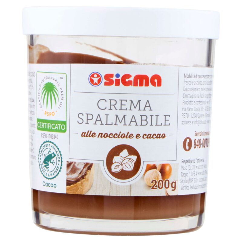 Sigma Crema Spalmabile alle nocciole e cacao 200 g