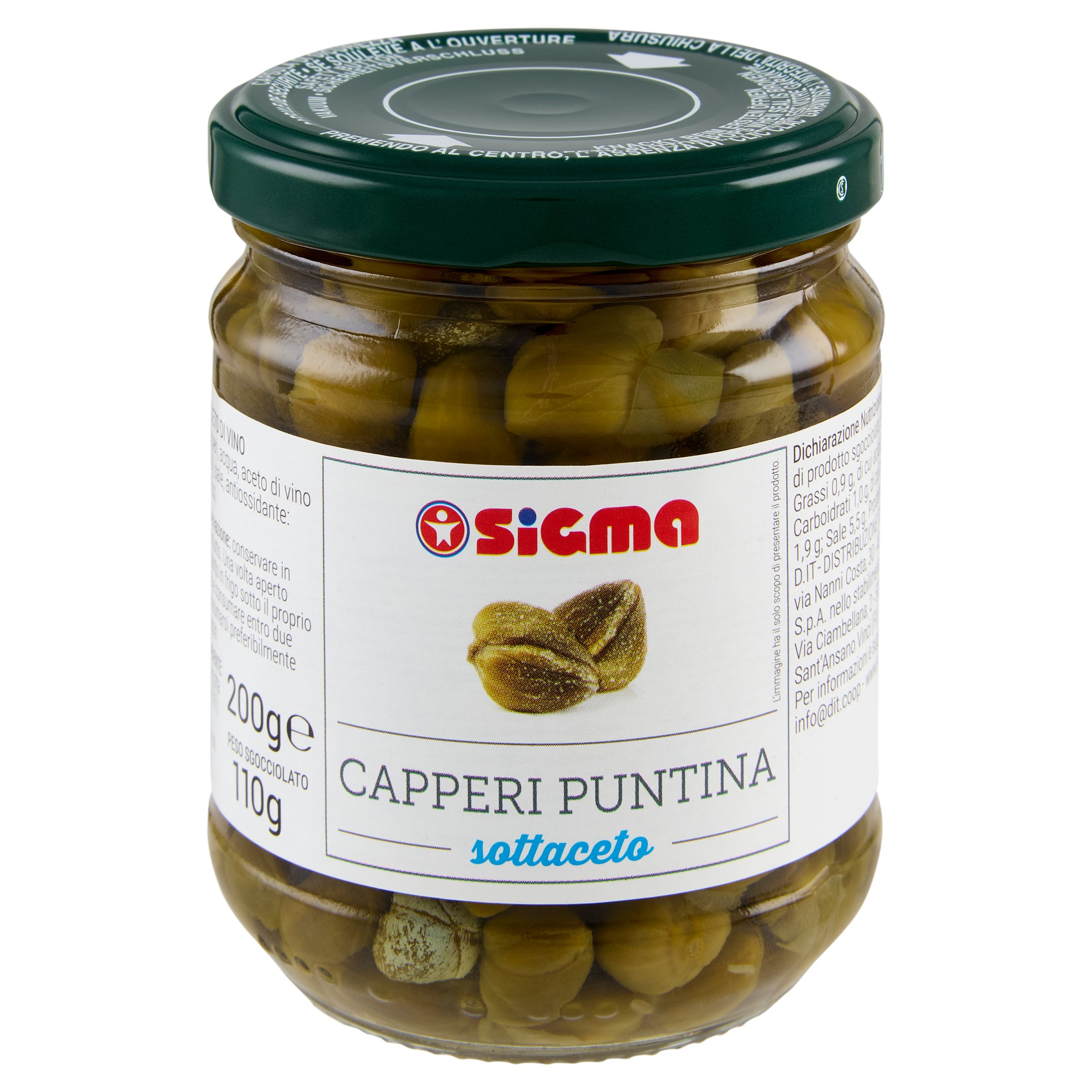 Sigma Capperi Puntina sottaceto 200 g