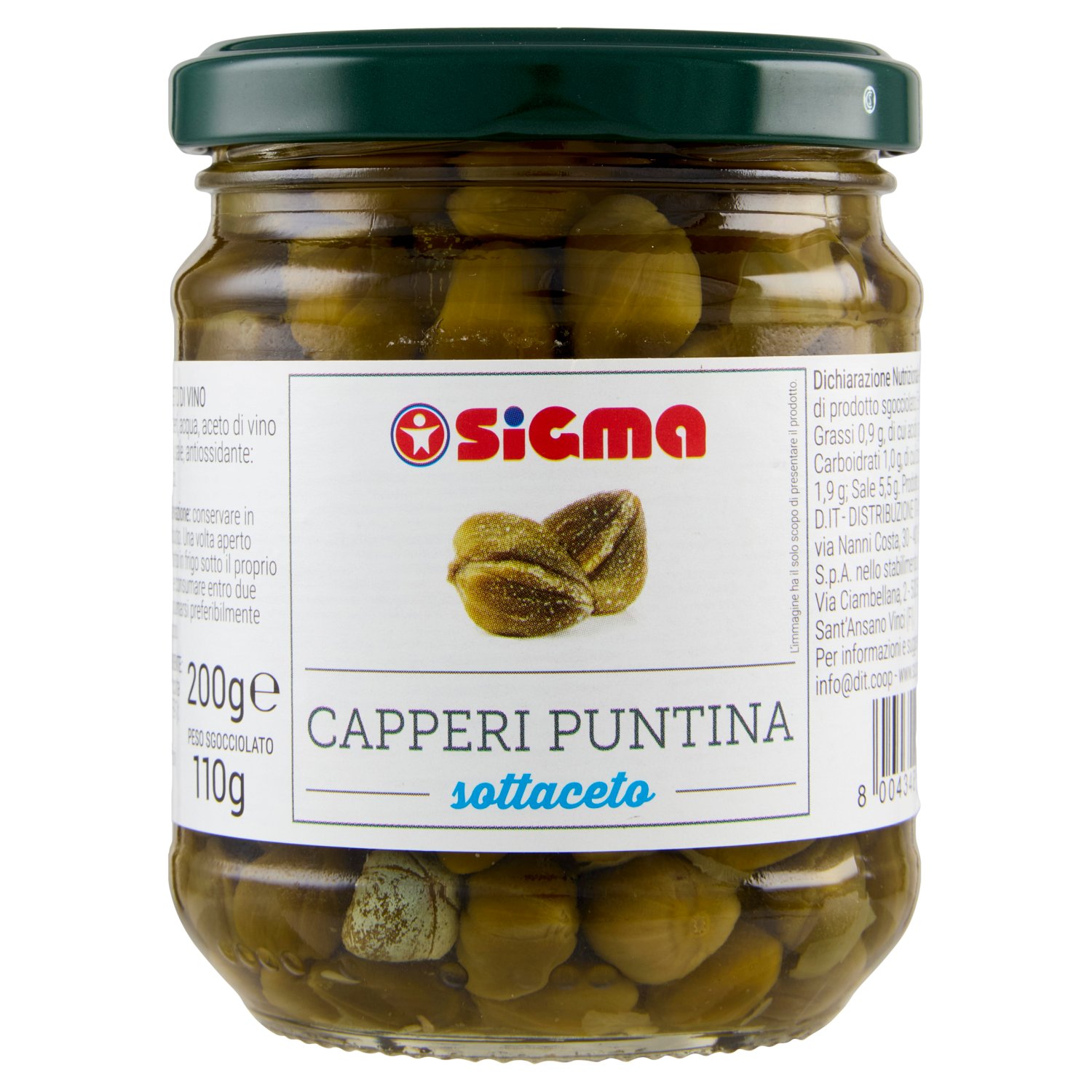 Sigma Capperi Puntina sottaceto 200 g