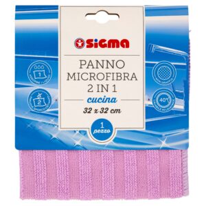 Sigma Panno Microfibra 2 in 1 cucina 32 x 32 cm 1 pz