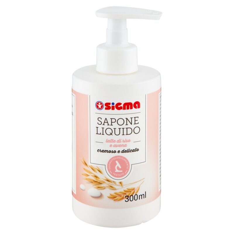 Sigma Sapone Liquido latte di riso e avena 300 ml