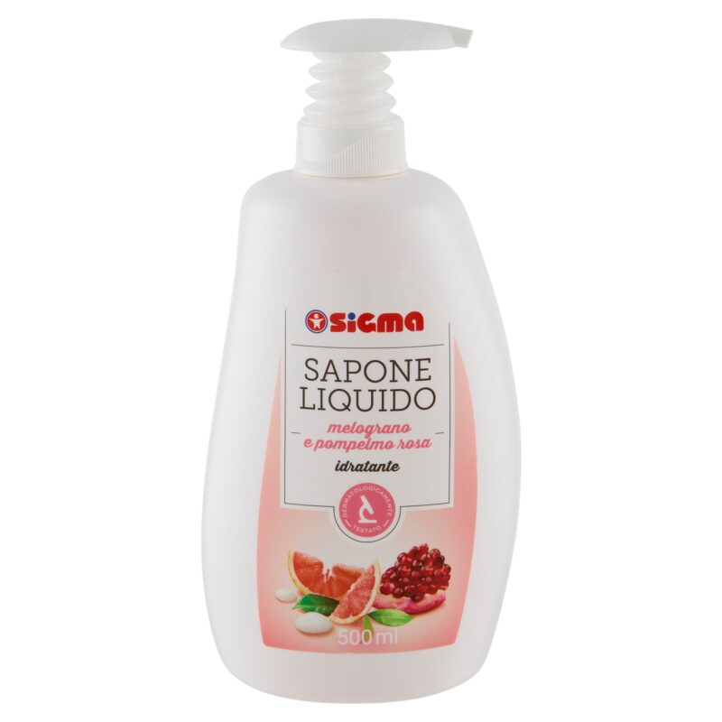 Sigma Sapone Liquido melograno e pompelmo rosa idratante 500 ml