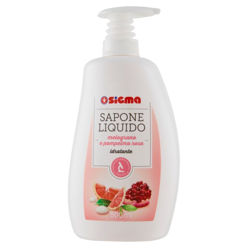 Sigma Sapone Liquido melograno e pompelmo rosa idratante 500 ml