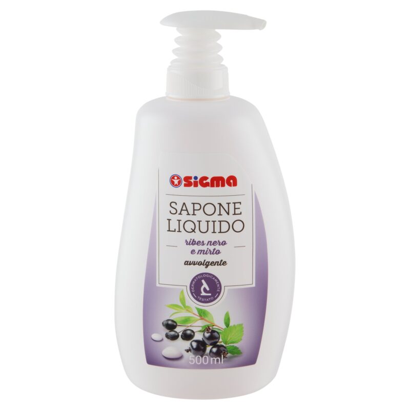 Sigma Sapone Liquido ribes nero e mirto avvolgente 500 ml