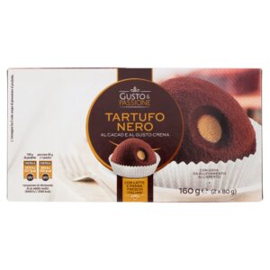 Gusto & Passione Tartufo Nero al Cacao e al Gusto Crema 2 x 80 g