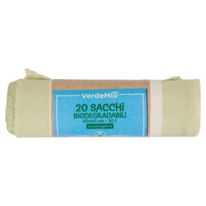VerdeMio Sacchi Biodegradabili 50×60 cm 30 L ecologico 20 pz