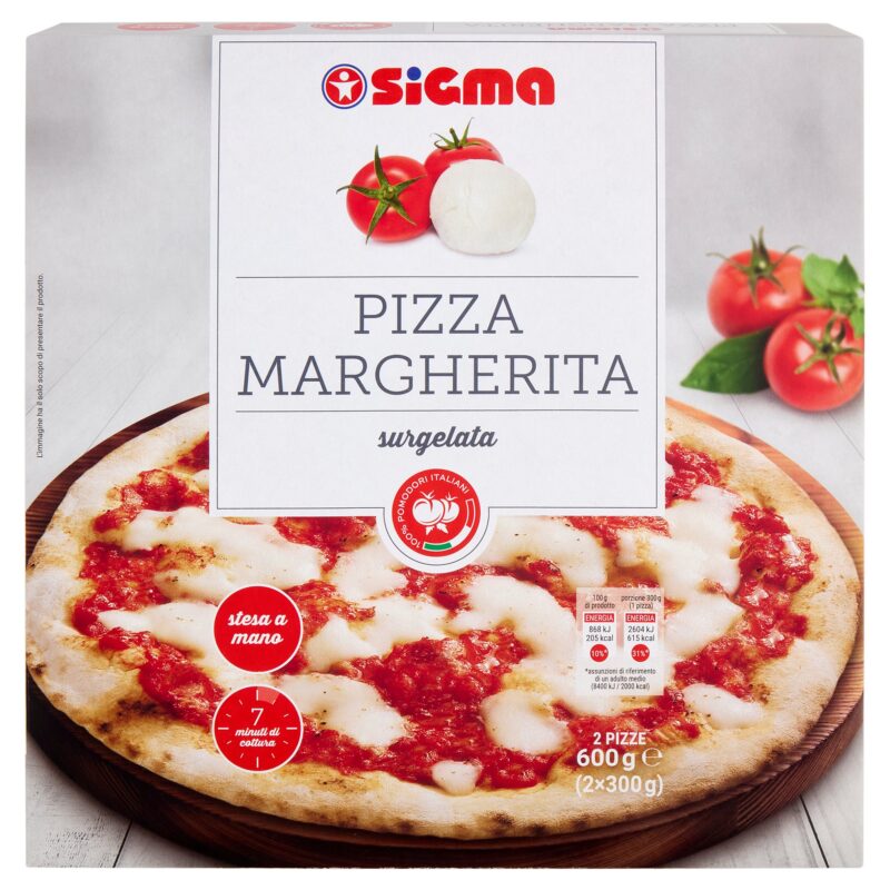 Sigma Pizza Margherita surgelata 2 x 300 g