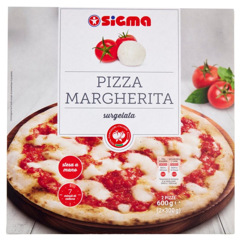 Sigma Pizza Margherita surgelata 2 x 300 g