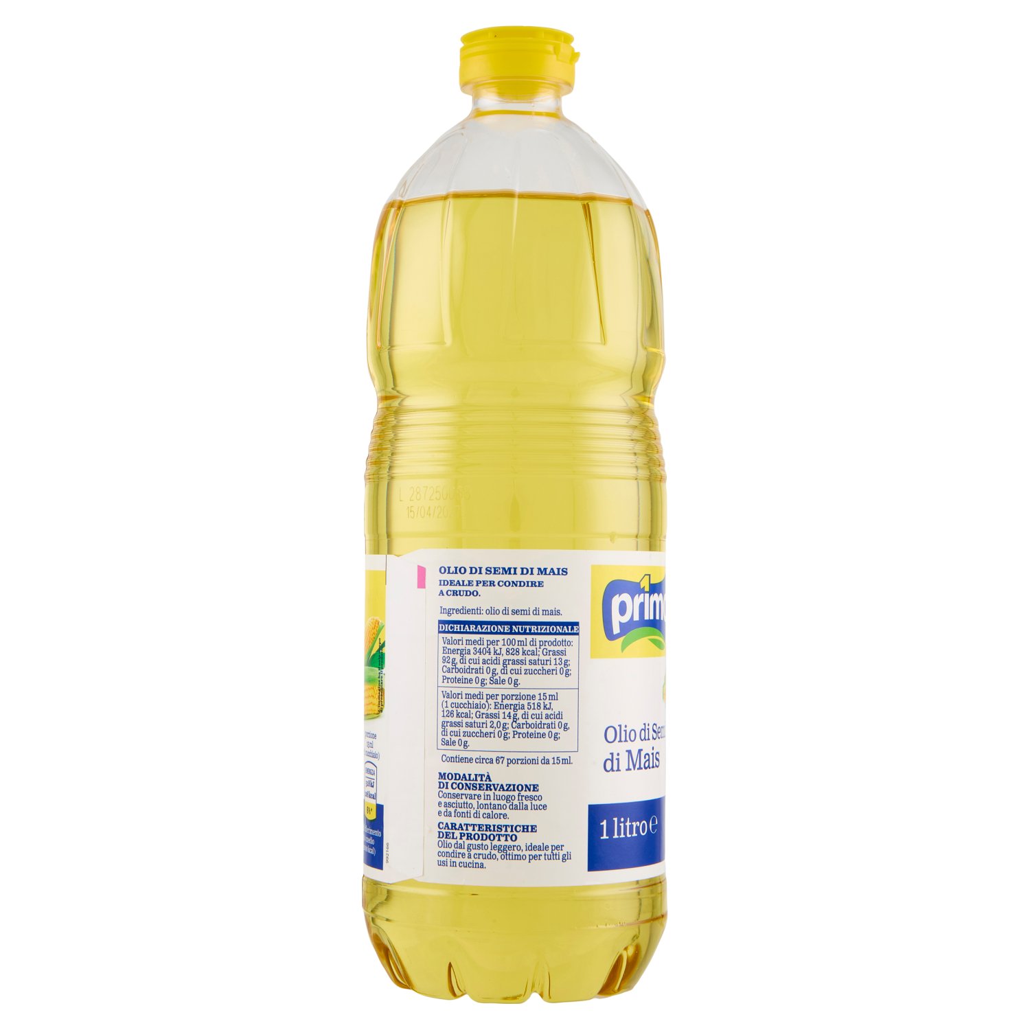 Primo Olio di Semi di Mais 1 litro