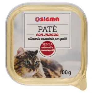 Sigma Patè Gatto con manzo 100 g