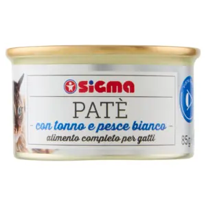 Sigma Patè Gatto con tonno e pesce bianco 85 g