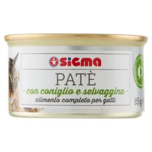 Sigma Patè Gatto con coniglio e selvaggina 85 g