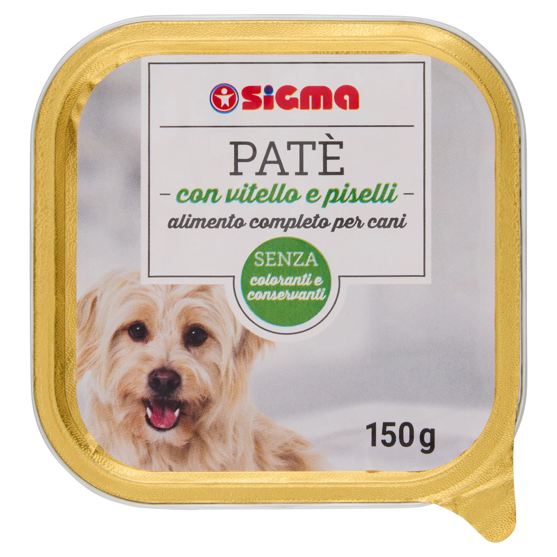 Sigma Patè Cane con vitello e piselli 150 g