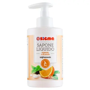 Sigma Sapone Liquido arancia e tè verde rinfrescante 300 ml