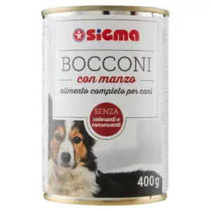 Sigma Bocconi Cane con manzo 400 g