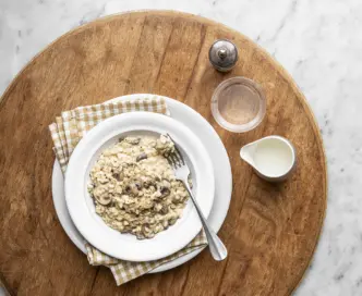 Risotto besciamella  e funghi