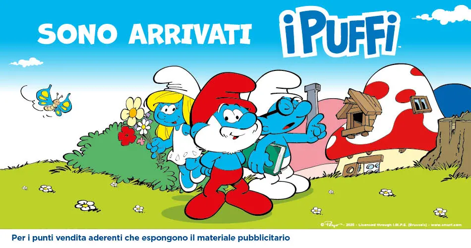 Raccolta bollini Sono arrivati i Puffi