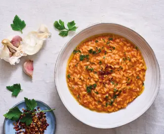 Risotto espresso all’arrabbiata