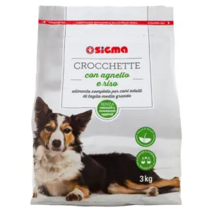 Sigma Crocchette Cane con agnello e riso 3 kg